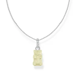 Thomas Sabo Damenketten Halskette mit Weißgoldbären-Anhänger und Zirkonia