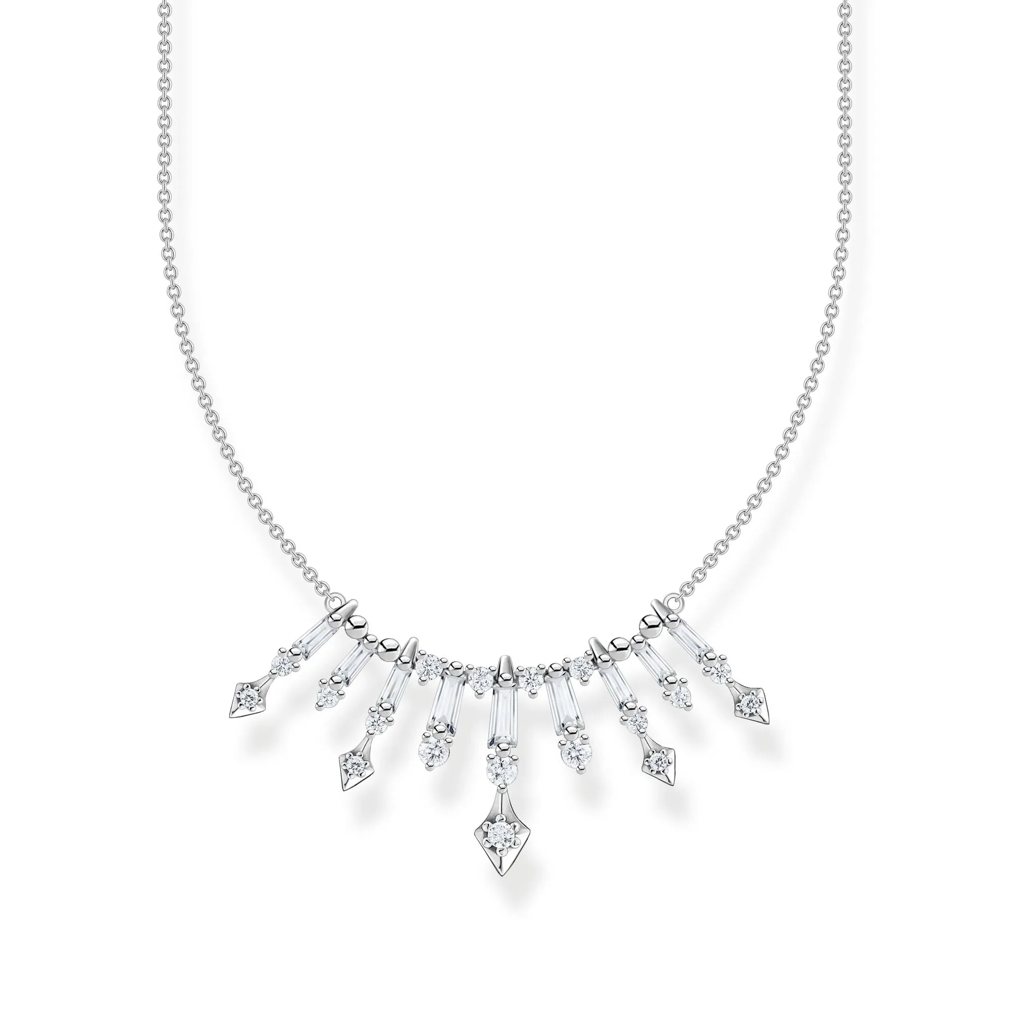 Thomas Sabo Damenketten Kette mit winterlichen Sonnenstrahlen Silber