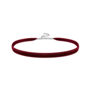 Thomas Sabo Damen Halsketten Samtchoker in Rot