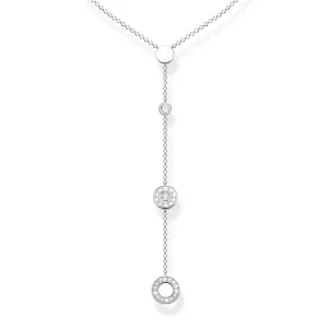 Thomas Sabo Damen Halsketten Funkelnde Kreise Silberkette