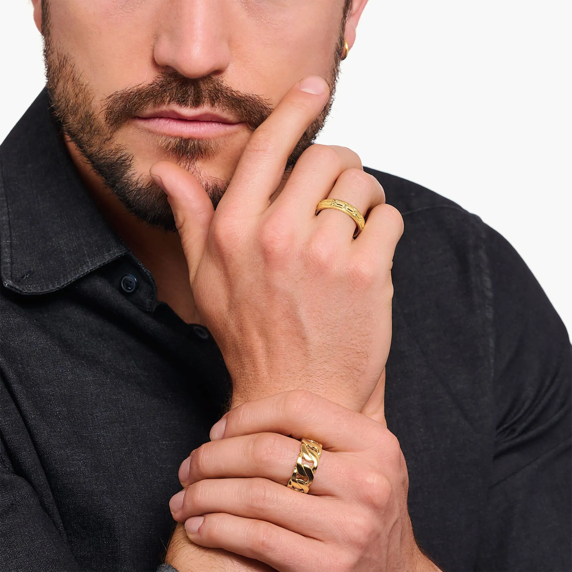 Thomas Sabo Damenringe Bandring mit Krokodildetails