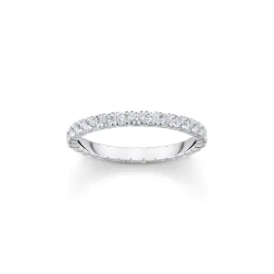 Thomas Sabo Damenringe Zarter Ring mit weißem Zirkonia
