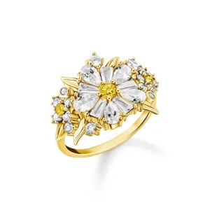 Thomas Sabo Damenringe Niedlicher Daisy Cocktailring in Gold