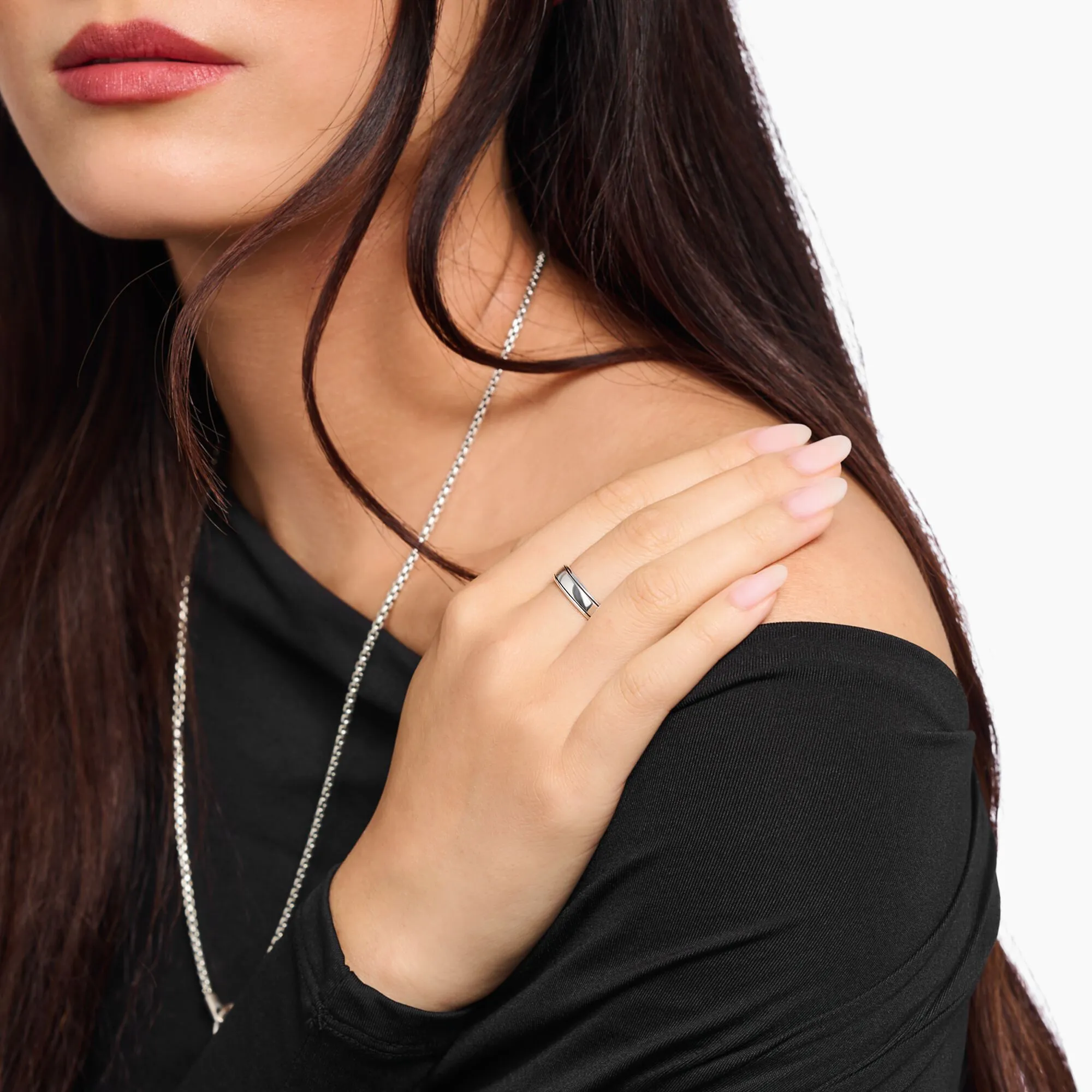 Thomas Sabo Damenringe Schmales Linienring Silber