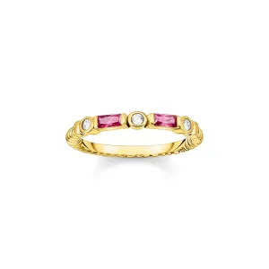 Thomas Sabo Damenringe Rot- und Goldfarbener Bandring