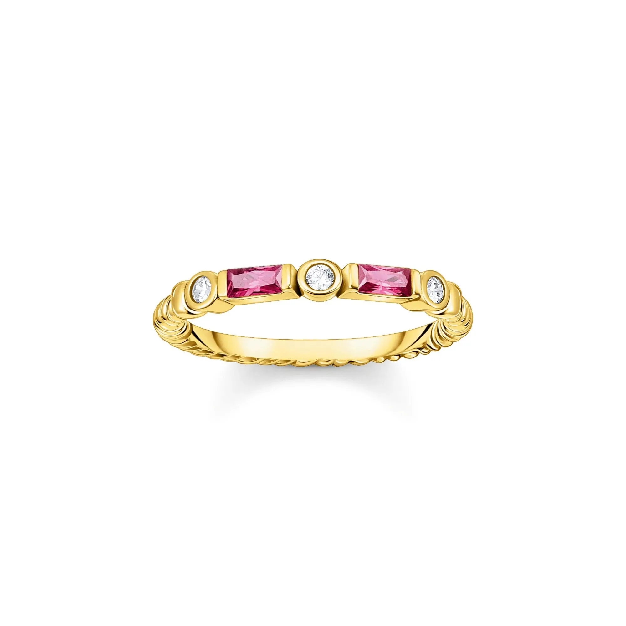 Thomas Sabo Damenringe Rot- und Goldfarbener Bandring