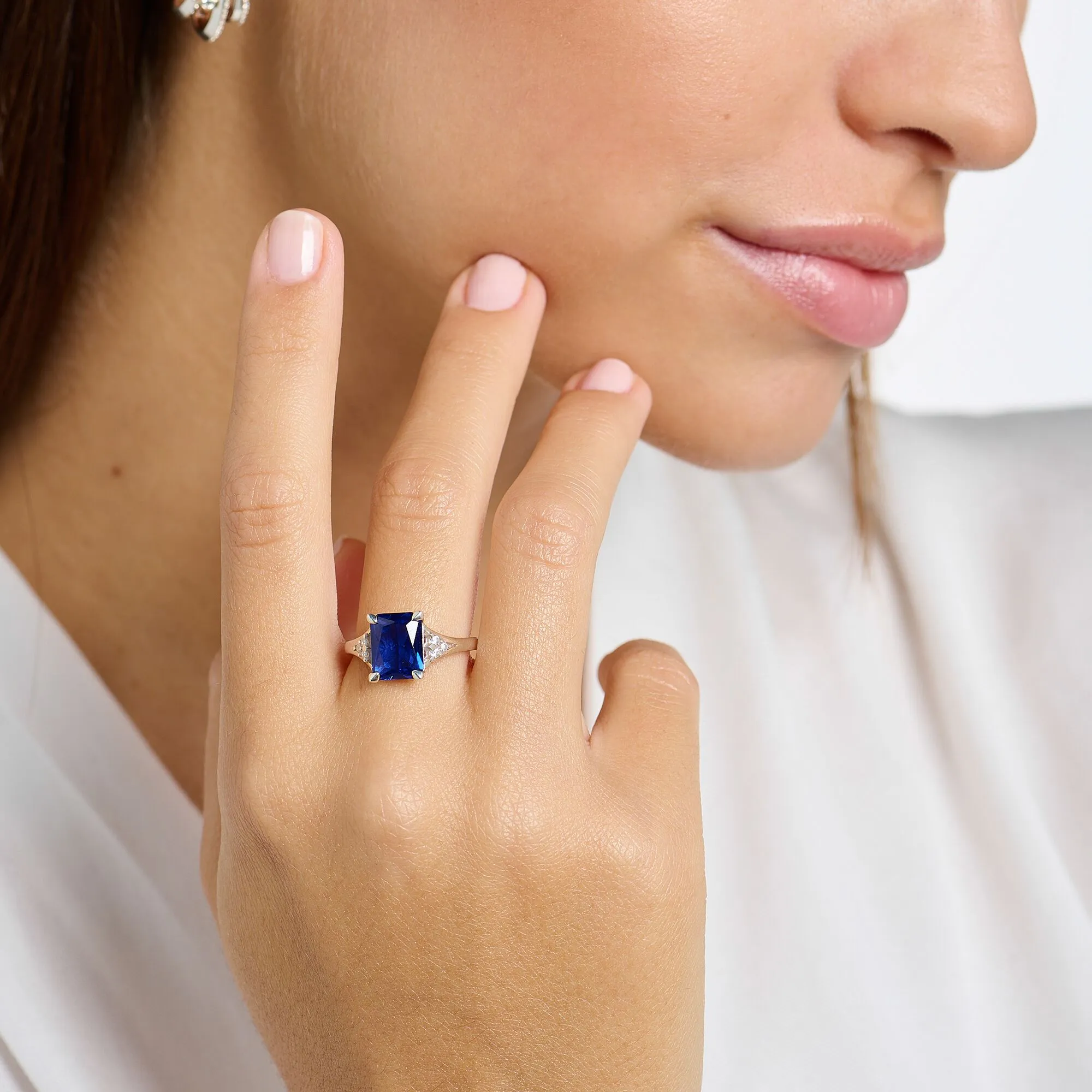 Thomas Sabo Damenringe Ring mit blauem Stein