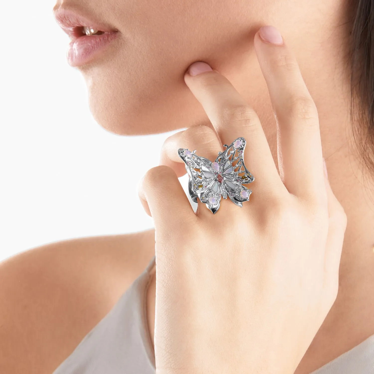 Thomas Sabo Damenringe Ring Schmetterling Silber