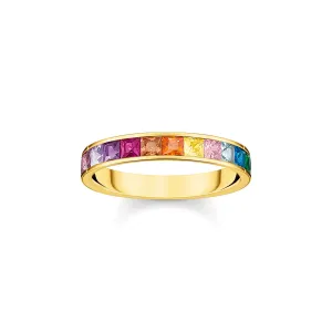 Thomas Sabo Damenringe Ring bunte Steine Gold