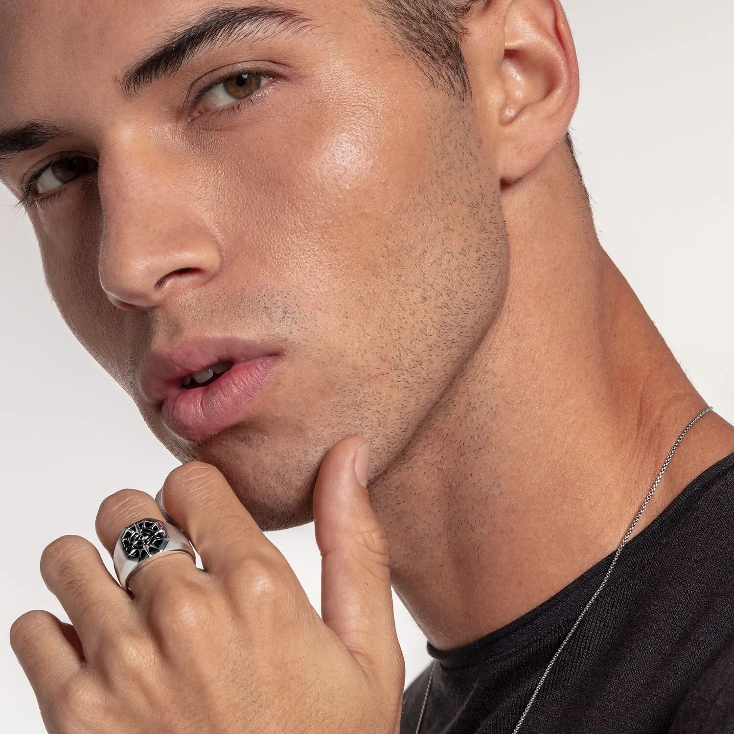 Thomas Sabo Damenringe Ring Kompass Schwarz