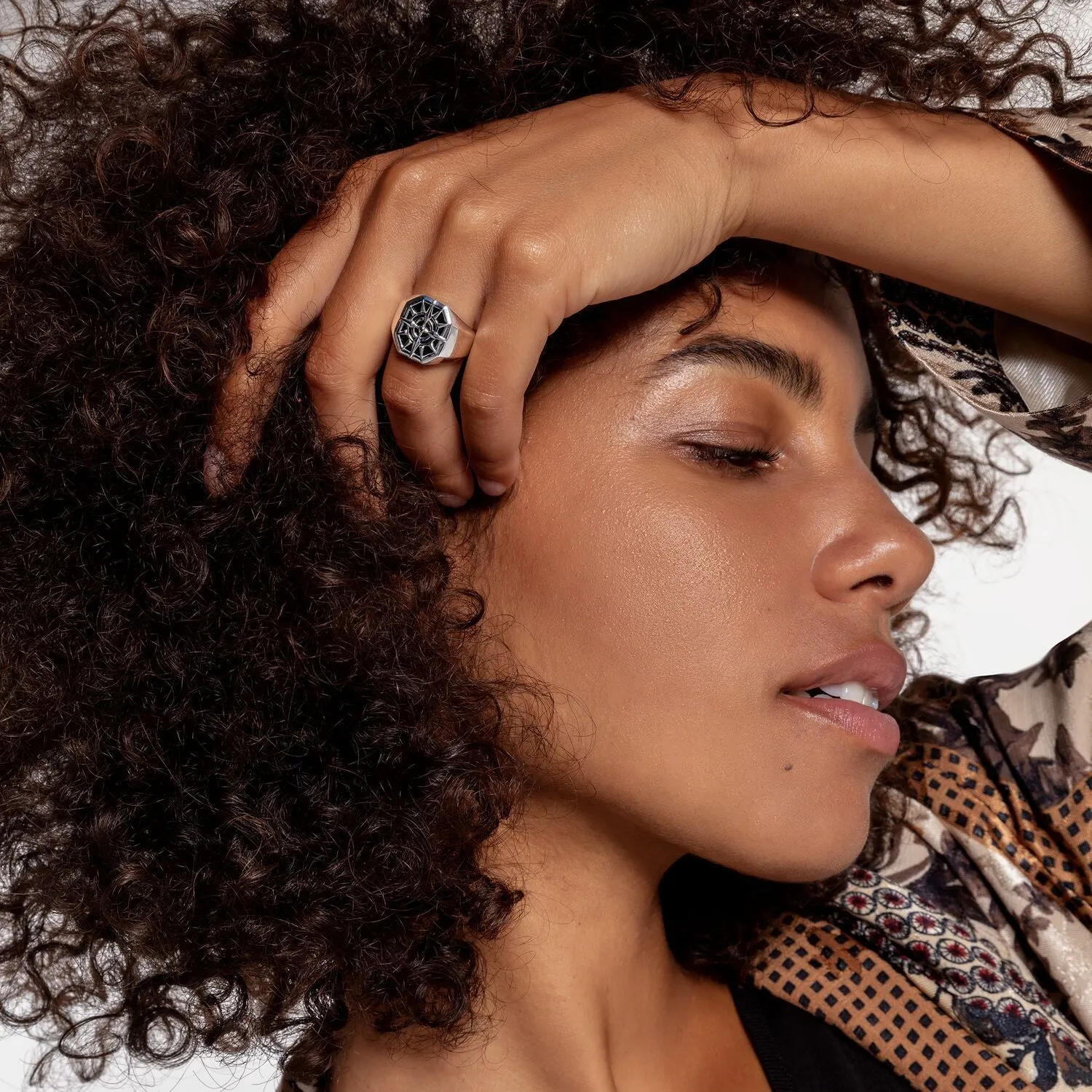 Thomas Sabo Damenringe Ring Kompass Schwarz