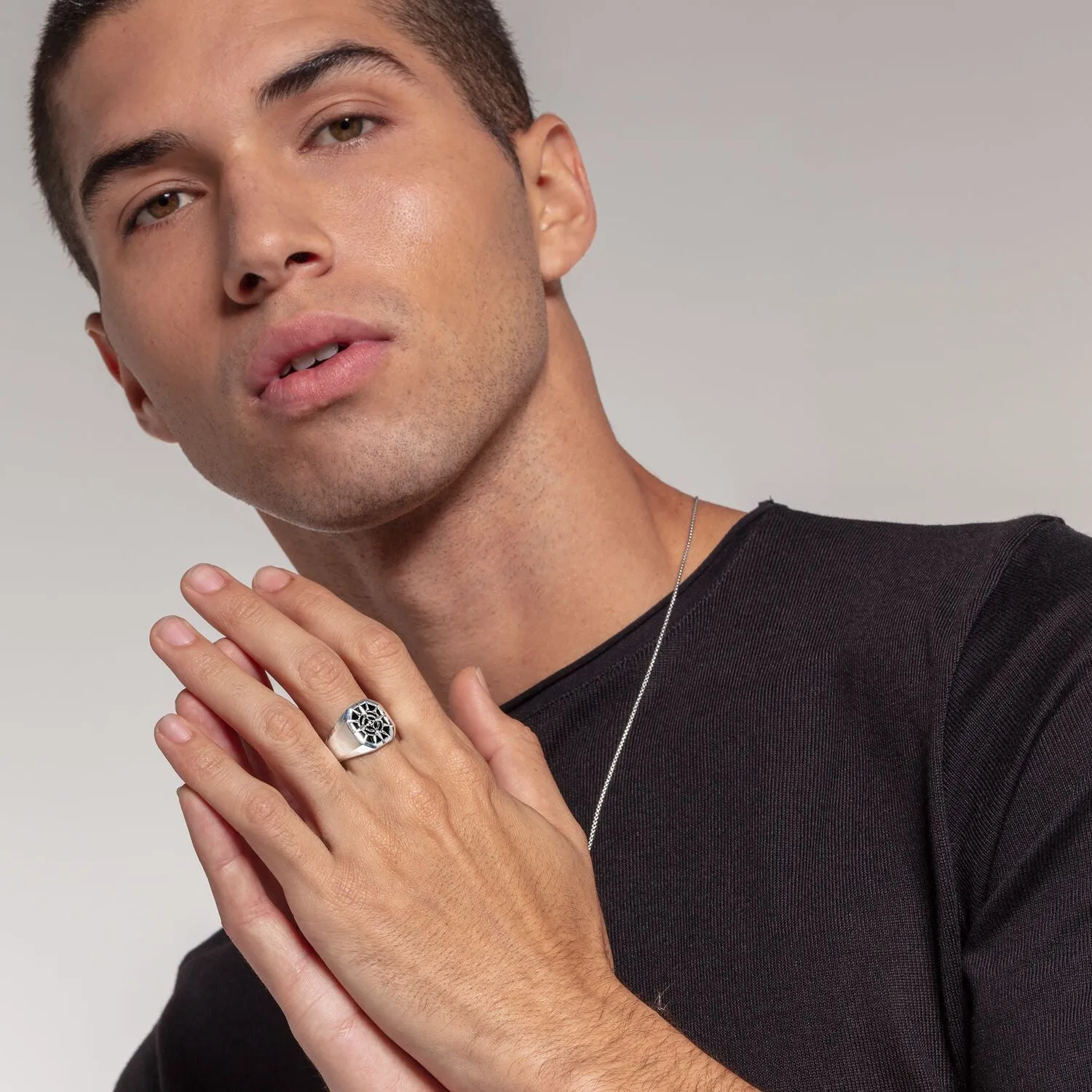 Thomas Sabo Damenringe Ring Kompass Schwarz