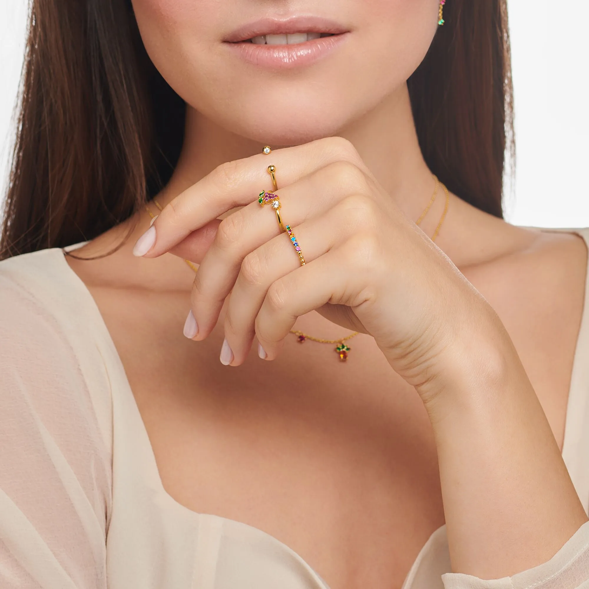 Thomas Sabo Damenringe Ring Traube Gold