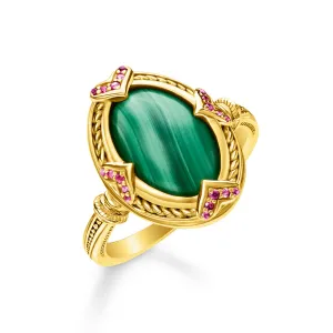 Thomas Sabo Damenringe Ring mit grünem Stein