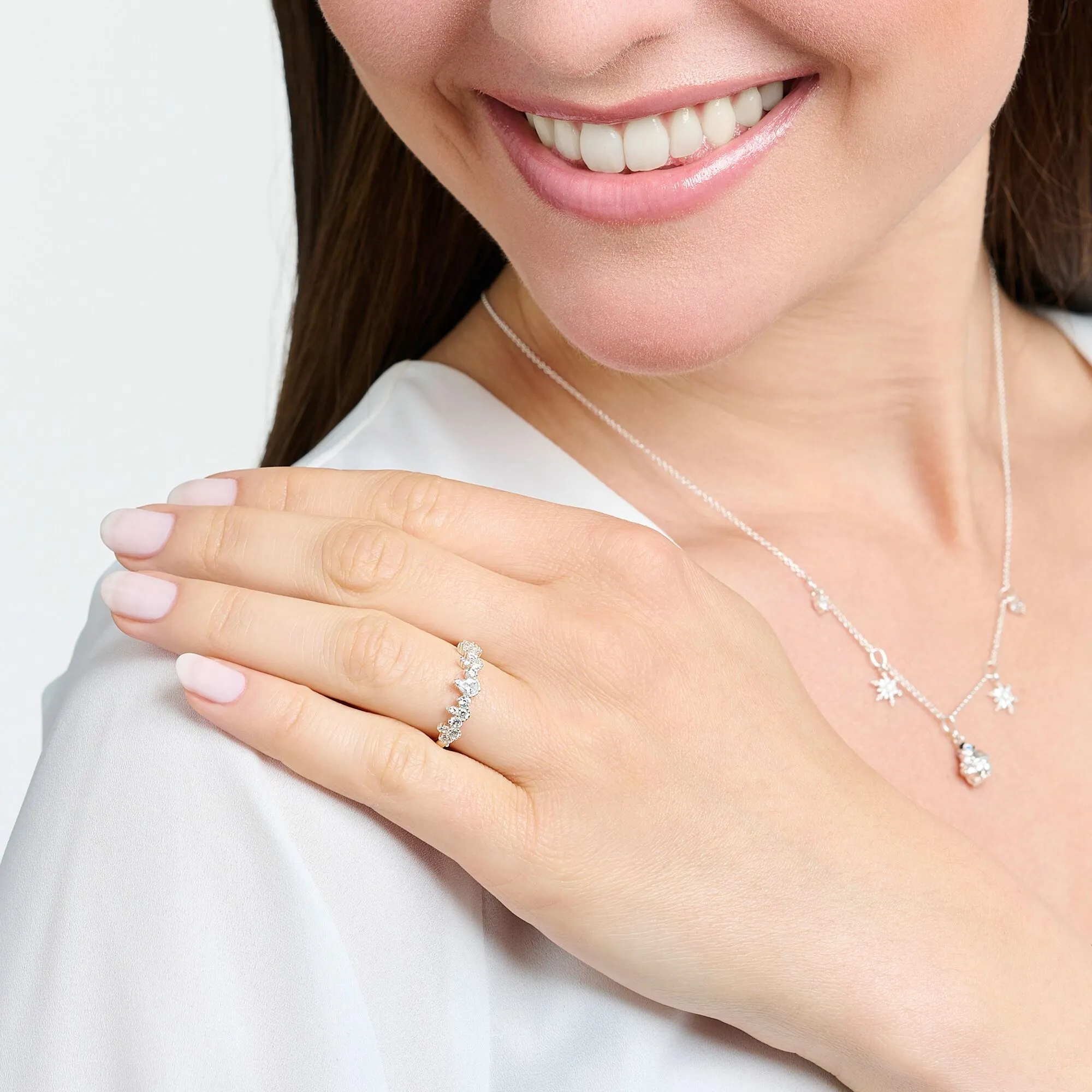 Thomas Sabo Damenringe Ring Eiskristalle Silber
