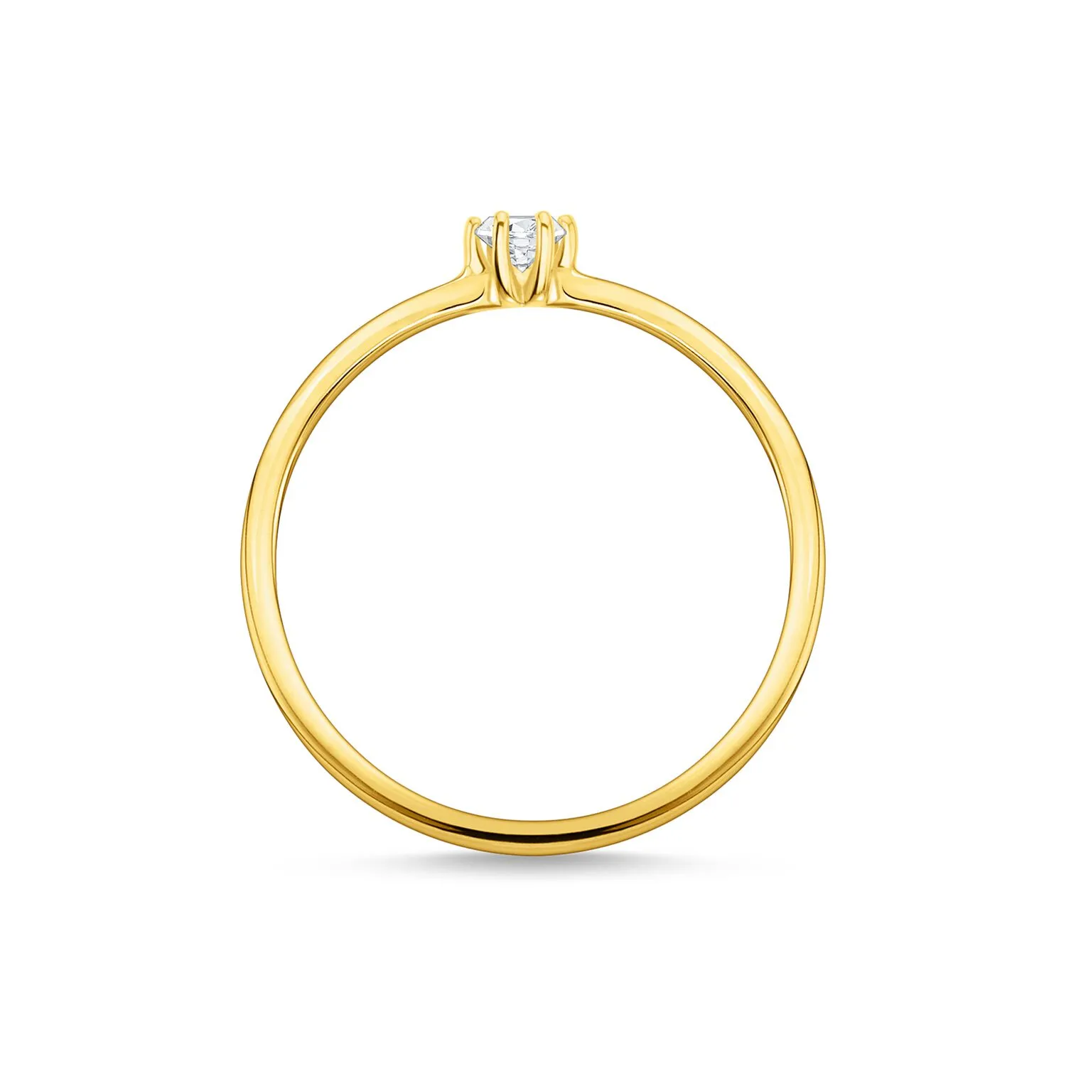 Thomas Sabo Damenringe Ring mit weißem Stein