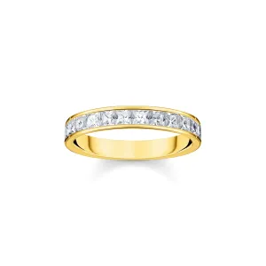Thomas Sabo Damenringe Ring mit weißen Steinen Pavé Gold