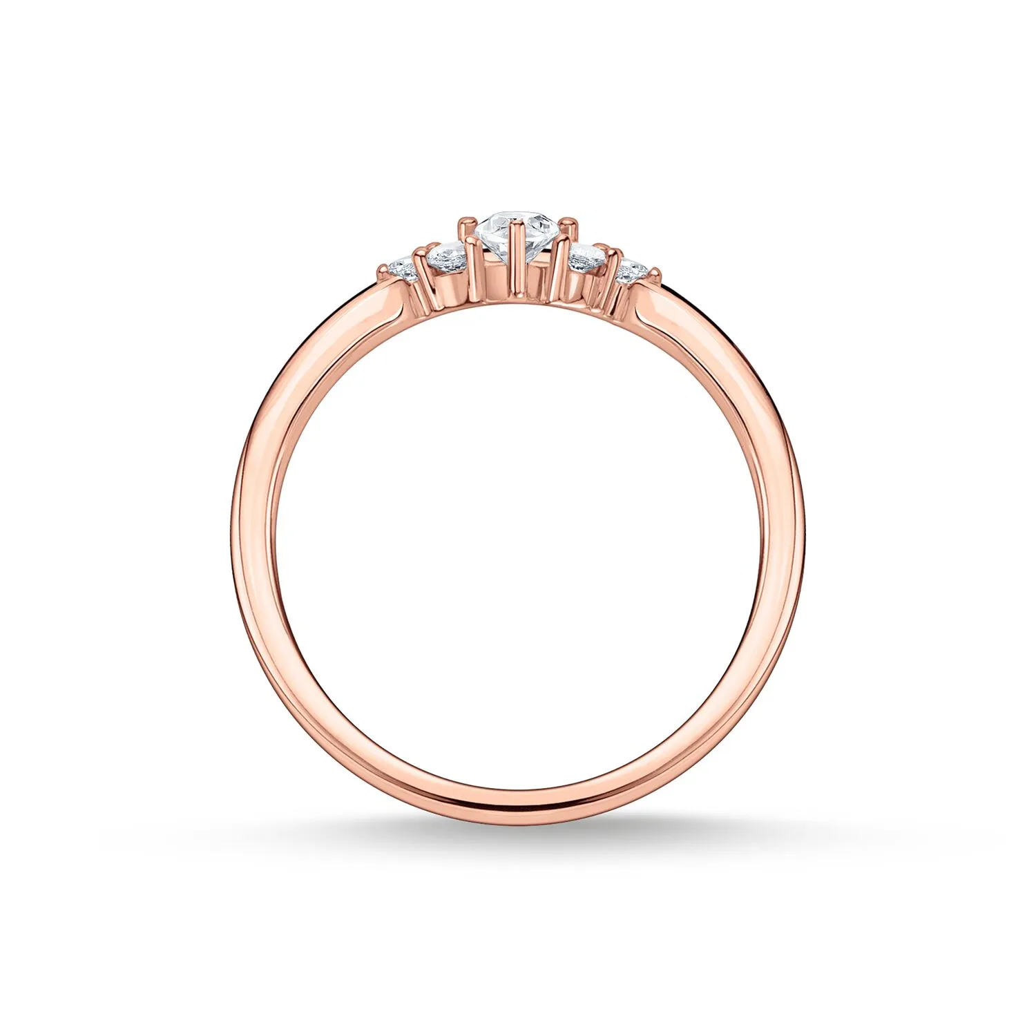 Thomas Sabo Damenringe Ring mit weißen Steinen