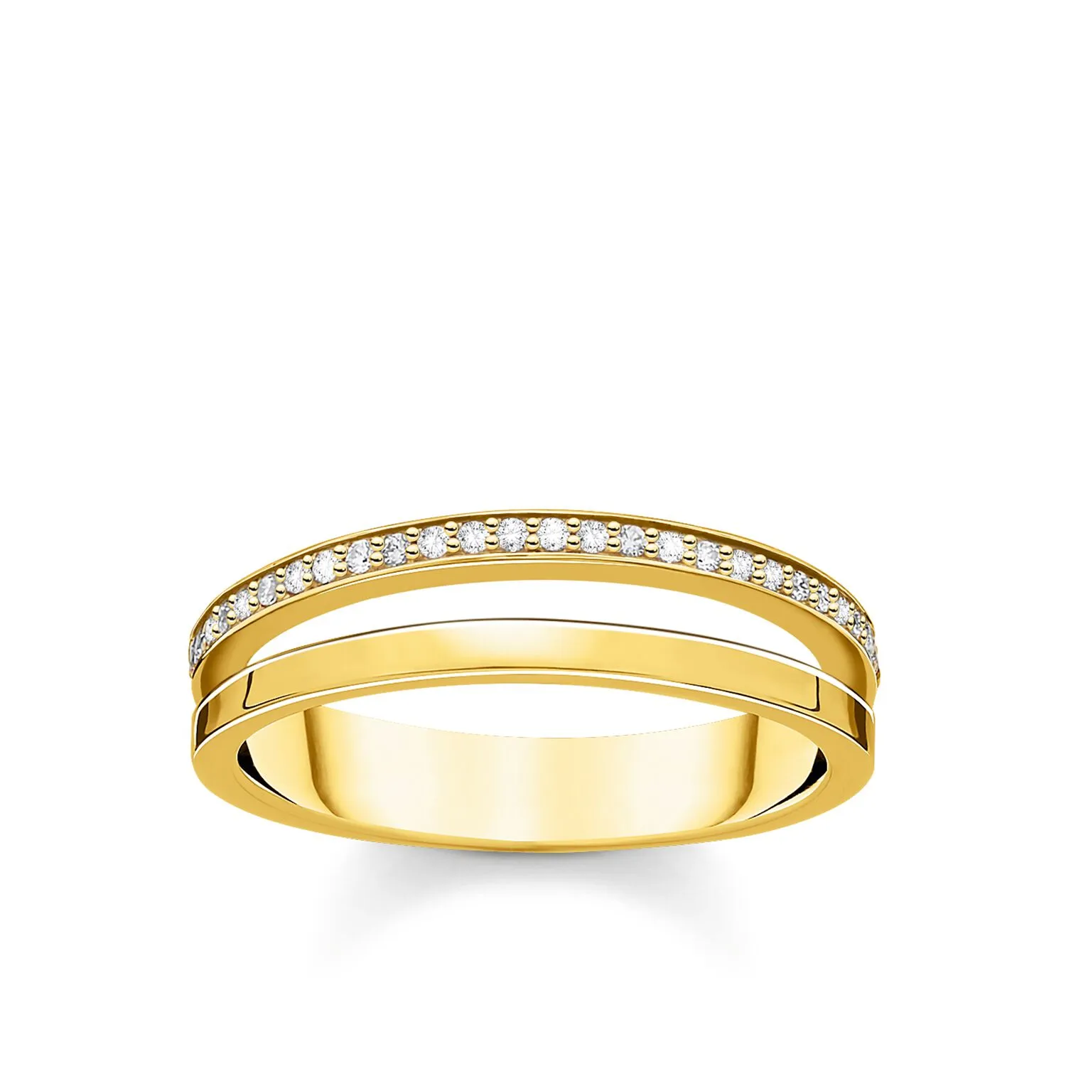 Thomas Sabo Damenringe Ring mit weißen Steinen