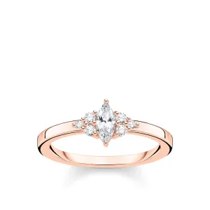 Thomas Sabo Damenringe Ring mit weißen Steinen