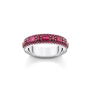 Thomas Sabo Damenringe Ring mit rubinroten Steinen