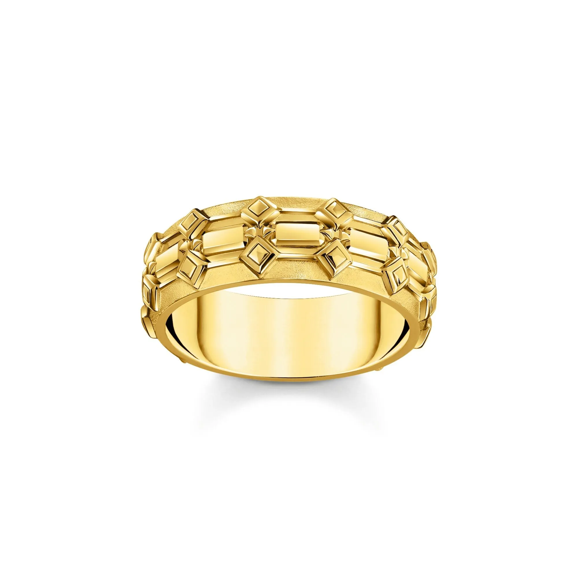 Thomas Sabo Damenringe Breiter Bandring mit Krokodil-Detail