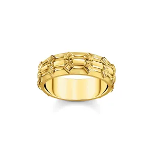 Thomas Sabo Damenringe Breiter Bandring mit Krokodil-Detail