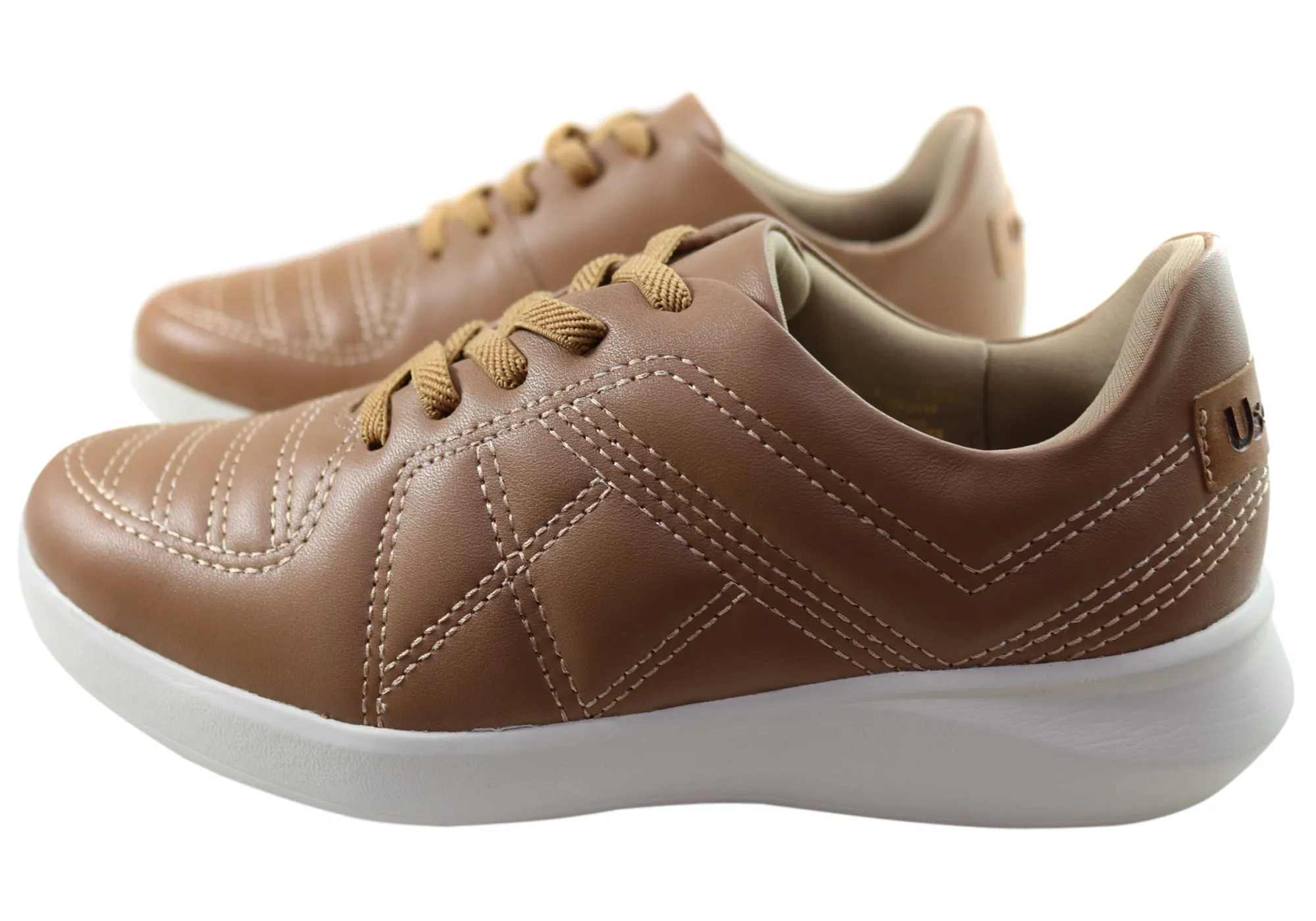 Usaflex Vella Damen Komfort Schuhe mit Polsterung aus Leder, hergestellt in Brasilien Usaflex Schuhe