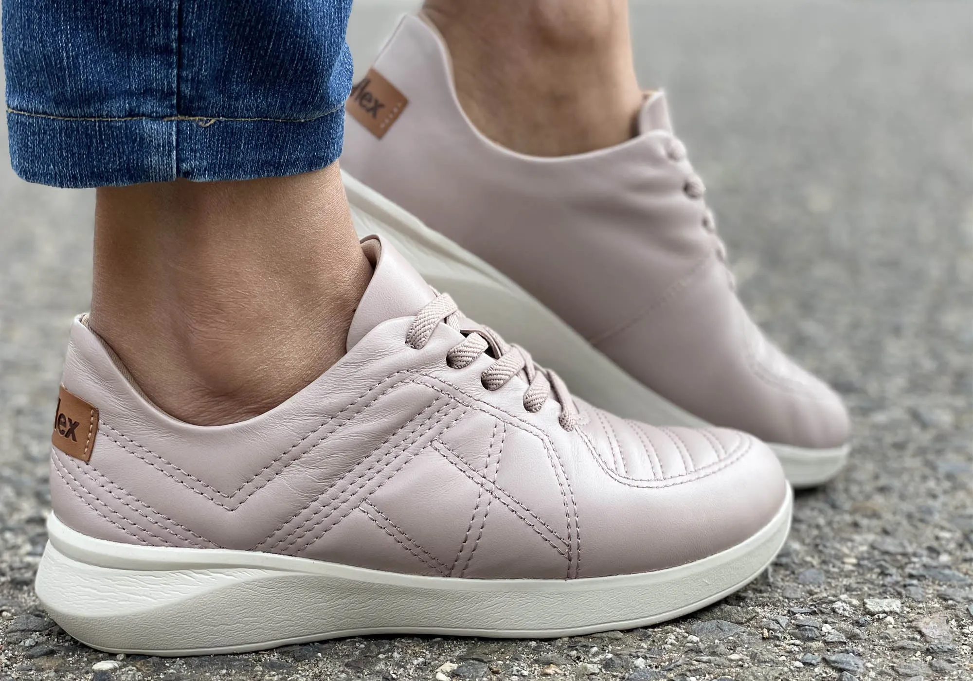 Usaflex Vella Damen Komfort Schuhe mit Polsterung aus Leder, hergestellt in Brasilien Usaflex Schuhe