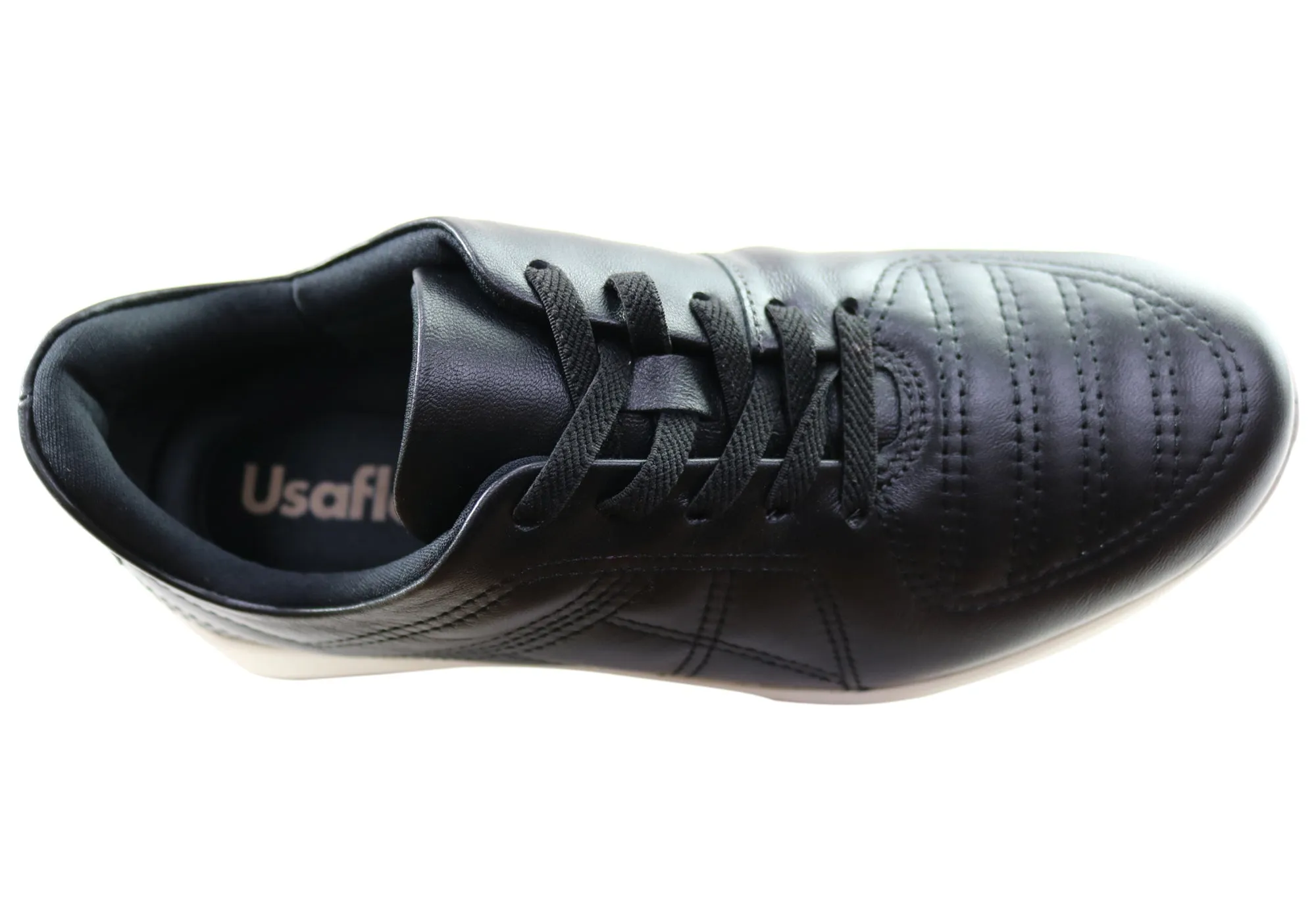 Usaflex Vella Damen Komfort Schuhe mit Polsterung aus Leder, hergestellt in Brasilien Usaflex Schuhe