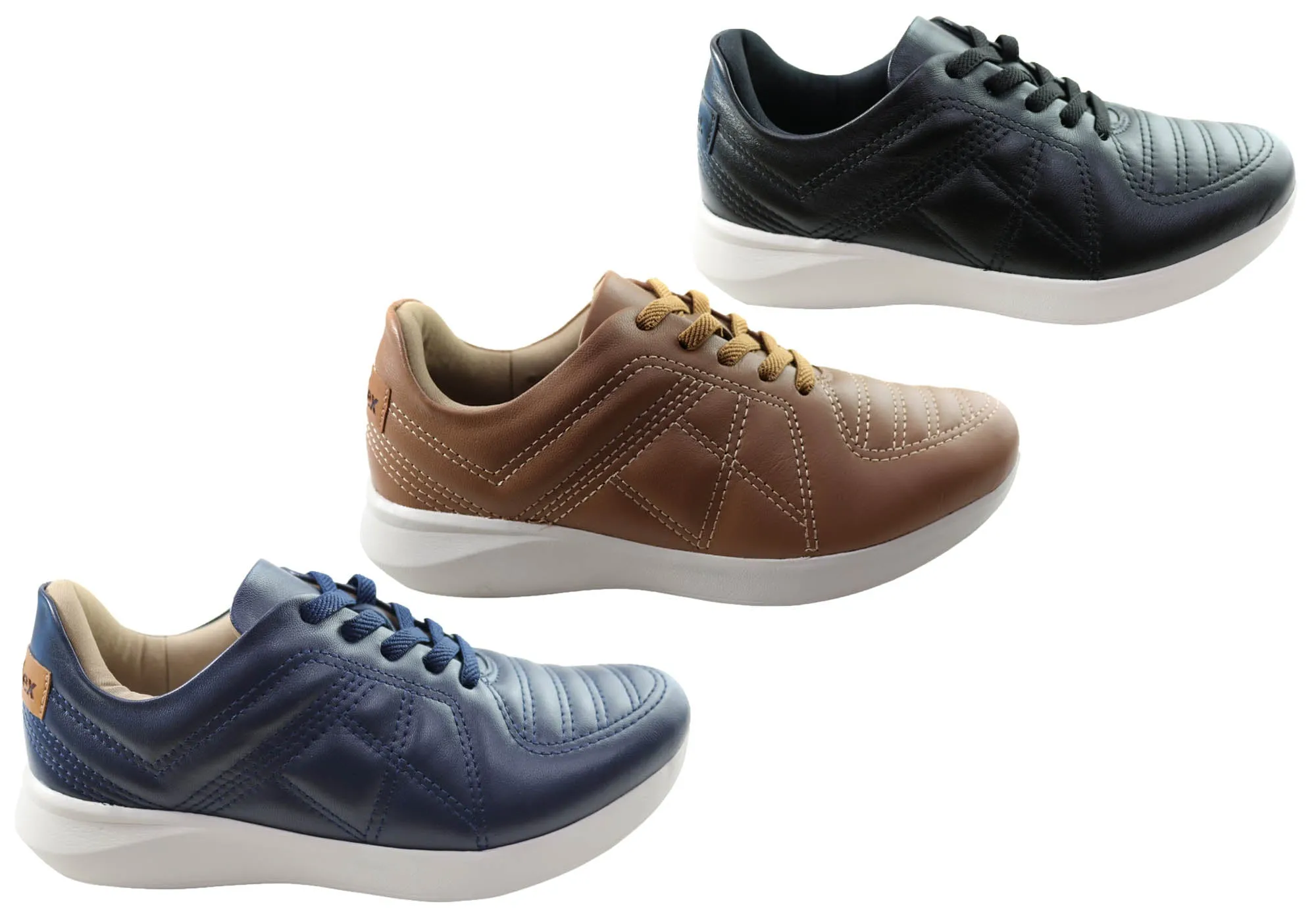 Usaflex Vella Damen Komfort Schuhe mit Polsterung aus Leder, hergestellt in Brasilien Usaflex Schuhe