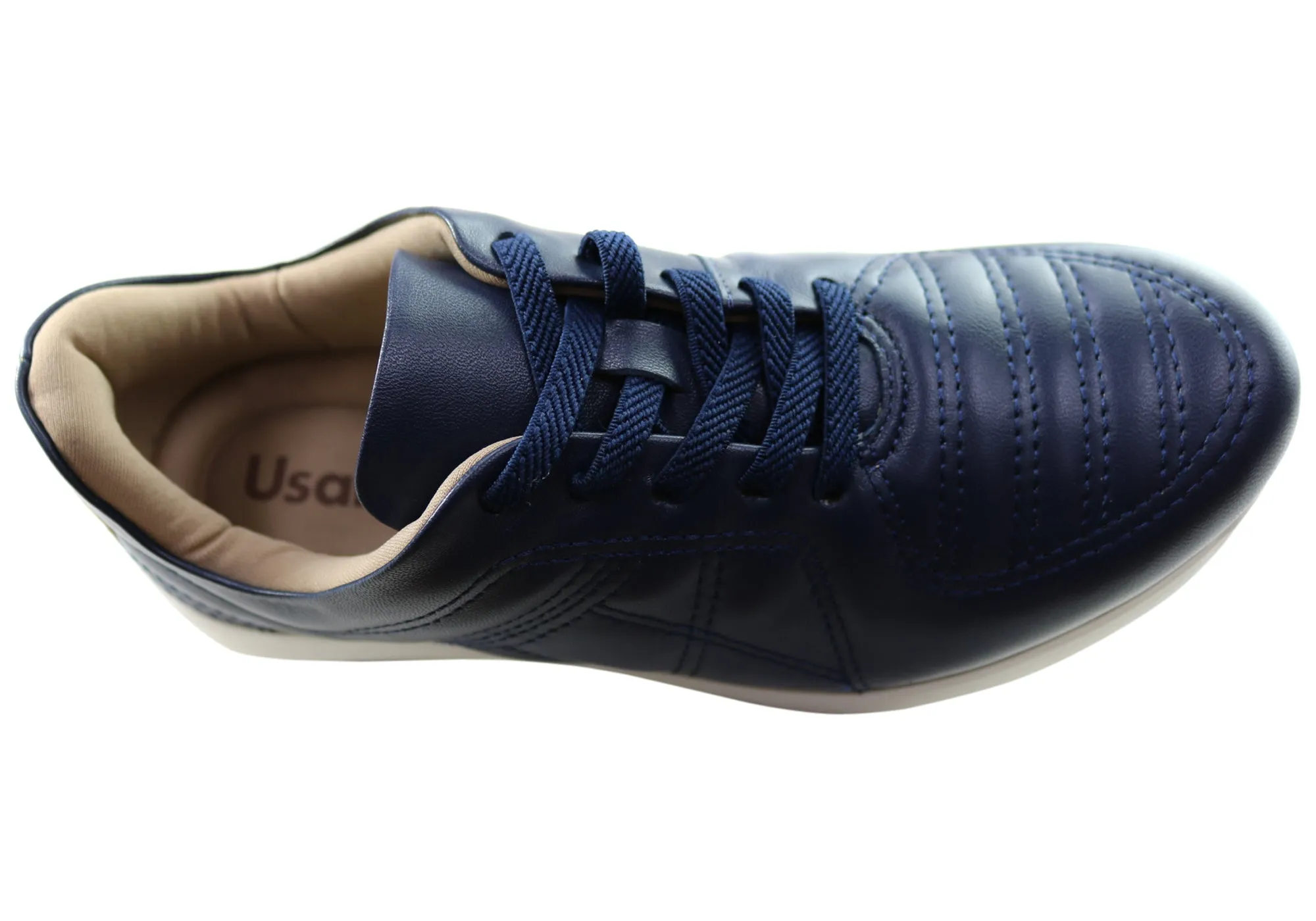 Usaflex Vella Damen Komfort Schuhe mit Polsterung aus Leder, hergestellt in Brasilien Usaflex Schuhe