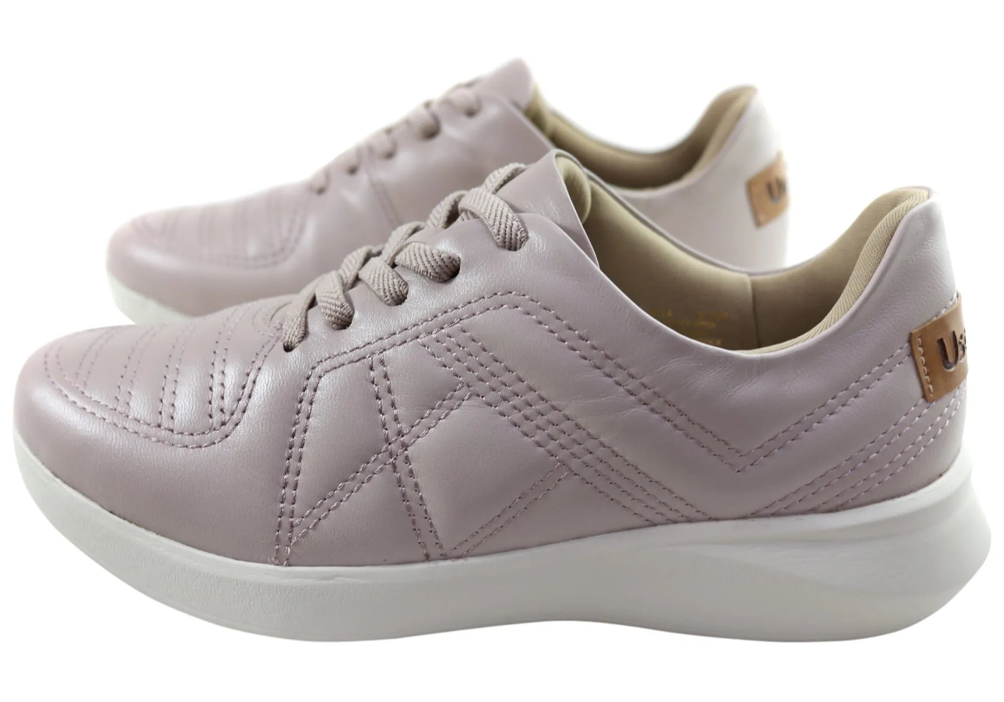 Usaflex Vella Damen Komfort Schuhe mit Polsterung aus Leder, hergestellt in Brasilien Usaflex Schuhe
