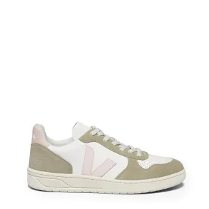 Veja Damen V-10 Chromfreies Leder Weiß Petale Sahara Veja Schuhe