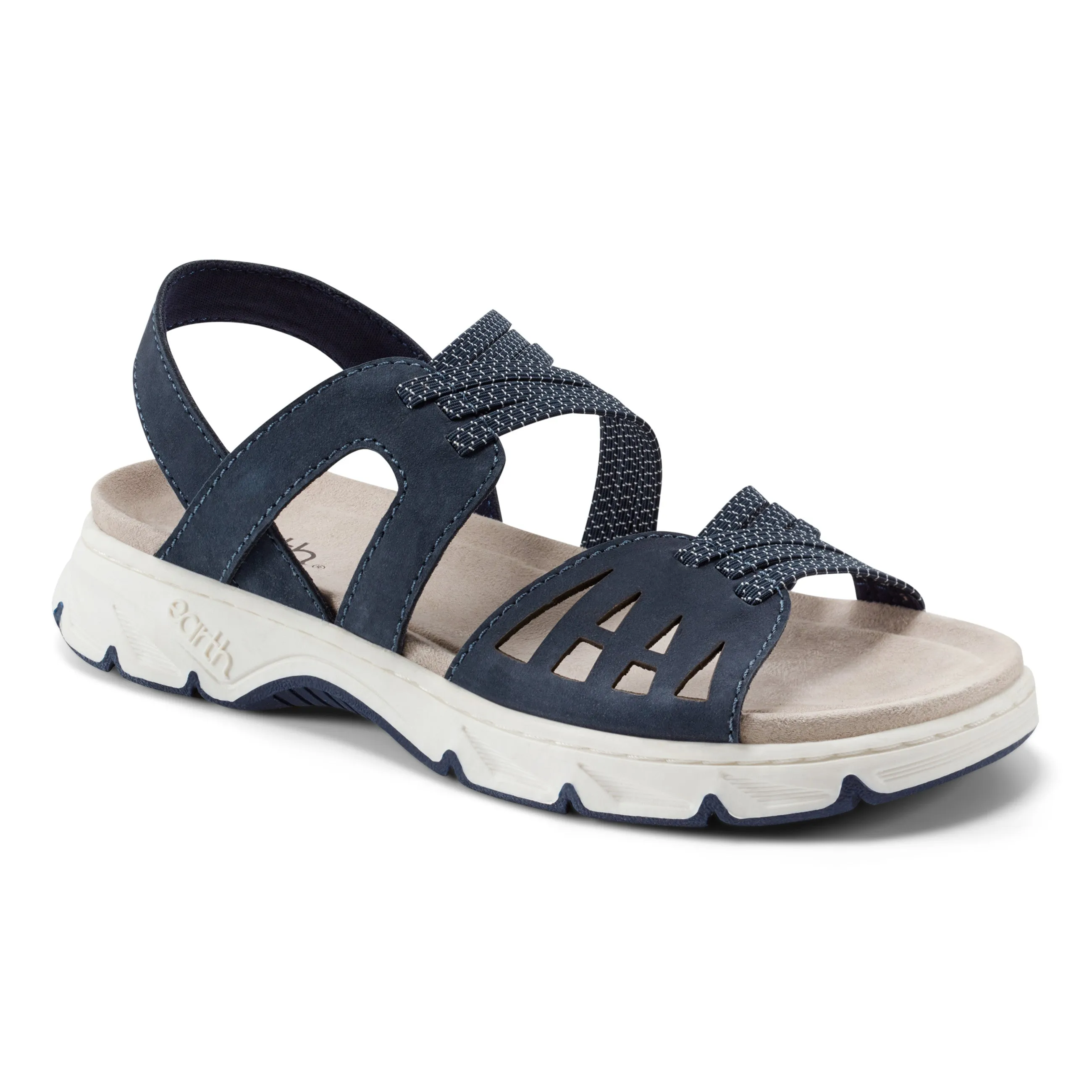 Vernon Riemchen-Slingback Freizeit-Sandalen mit flacher Sohle