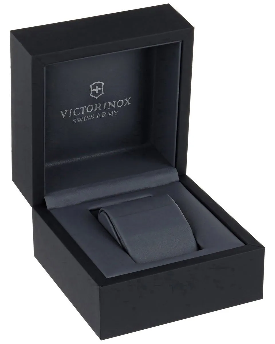 Victorinox Swiss Army FieldForce Classic GMT Herrenuhr mit Karamell-Lederarmband, silbernem Zifferblatt und Datumsanzeige 241931 Victorinox Swiss Army Uhren