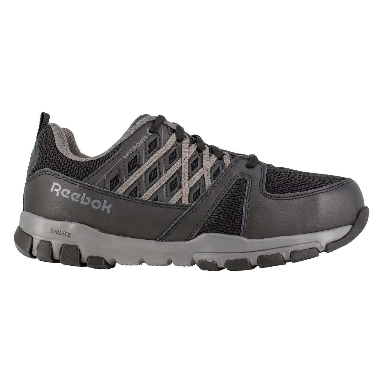 Damen Sublite Sicherheits-Sportschuh Schwarz/Grau