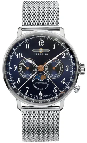 Zeppelin Uhren Zeppelin LZ 129 Hindenburg Mondphasen Herrenuhr