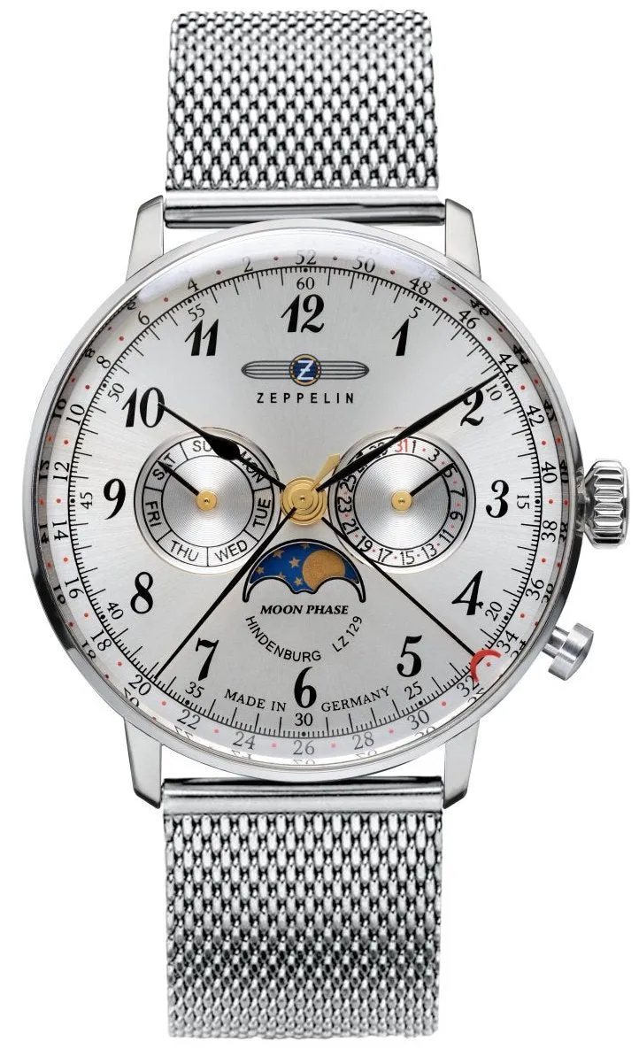 Zeppelin Uhren Zeppelin LZ 129 Hindenburg Mondphasen Herrenuhr