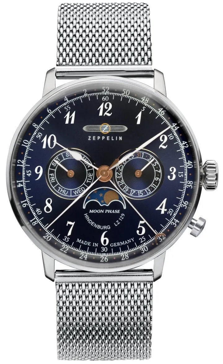 Zeppelin Uhren Zeppelin LZ 129 Hindenburg Mondphasen Herrenuhr