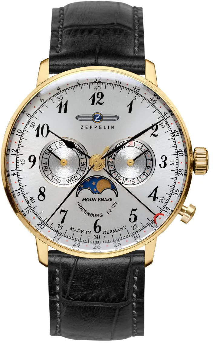 Zeppelin Uhren Zeppelin LZ 129 Hindenburg Mondphasen Herrenuhr