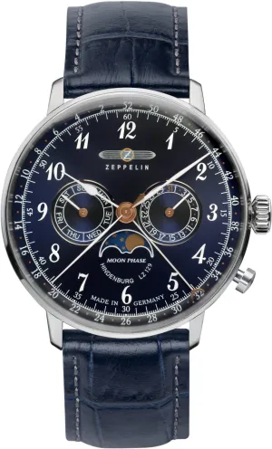 Zeppelin Uhren Zeppelin LZ 129 Hindenburg Mondphasen Herrenuhr