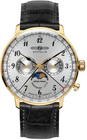 Zeppelin Uhren Zeppelin LZ 129 Hindenburg Mondphasen Herrenuhr