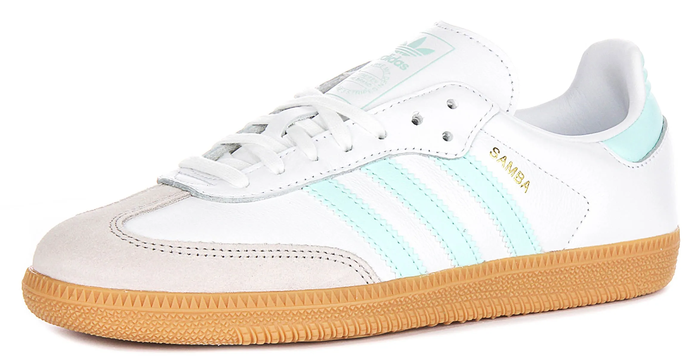 Adidas Samba OG in Weiß Blau für Jugend Schuhe Adidas