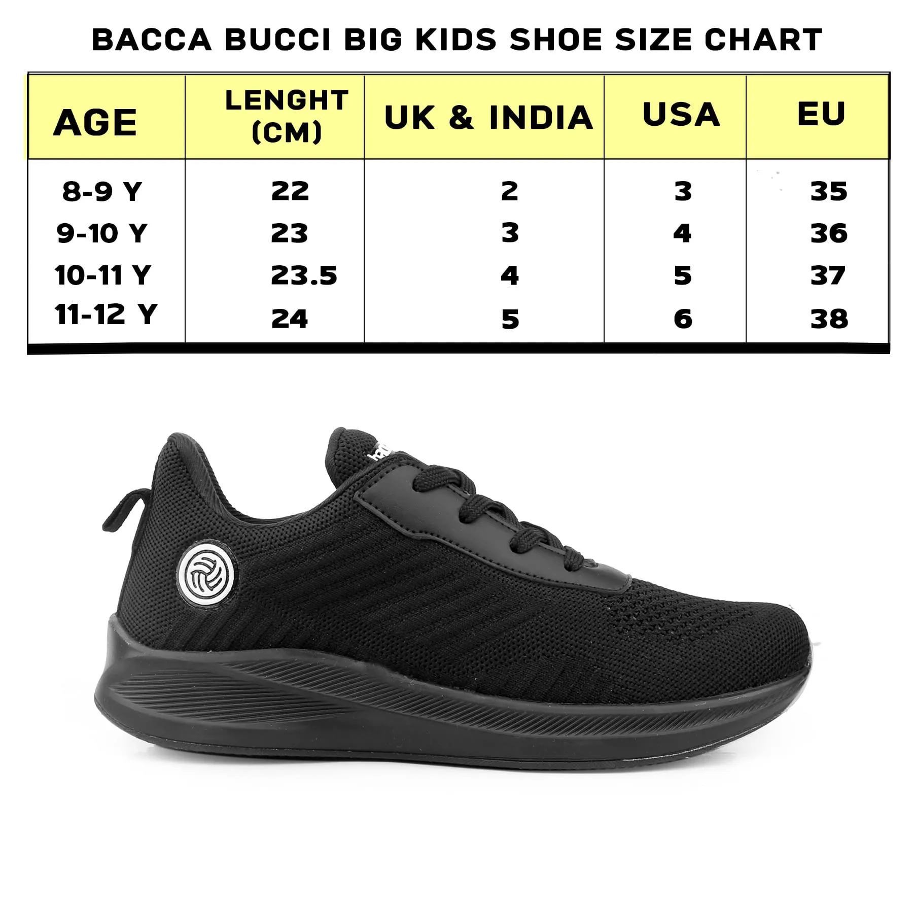 Bacca Bucci Jungen oder Mädchen Essential Strick Laufschuh (Alter: 8 bis 12 Jahre)