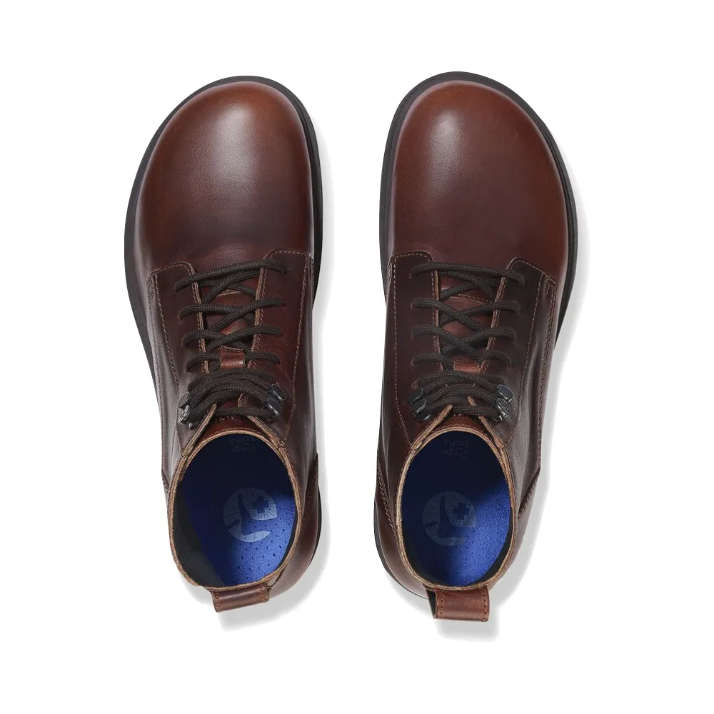 Birkenstock Herren Highwood Stiefel aus Leder mit Schnürung in Schokoladenbraun