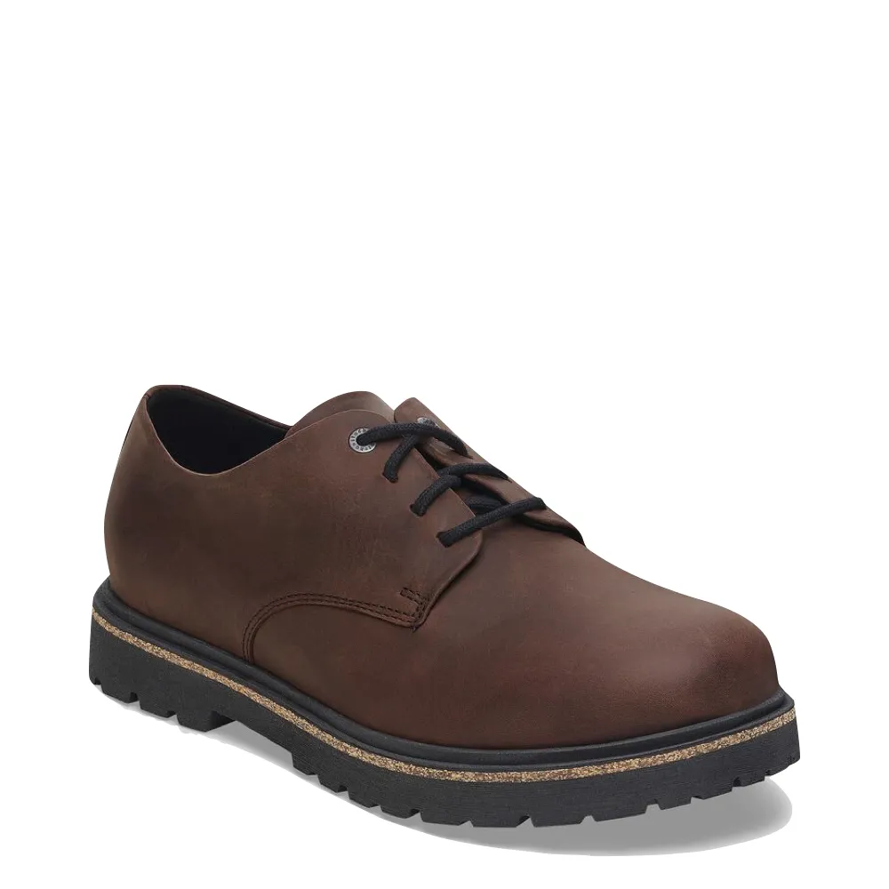 Birkenstock Herren Highwood Geölter Leder Niedrige Schnürung in Habana Braun