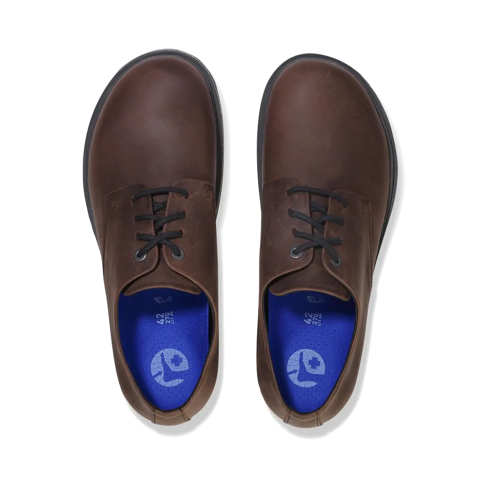 Birkenstock Herren Highwood Geölter Leder Niedrige Schnürung in Habana Braun