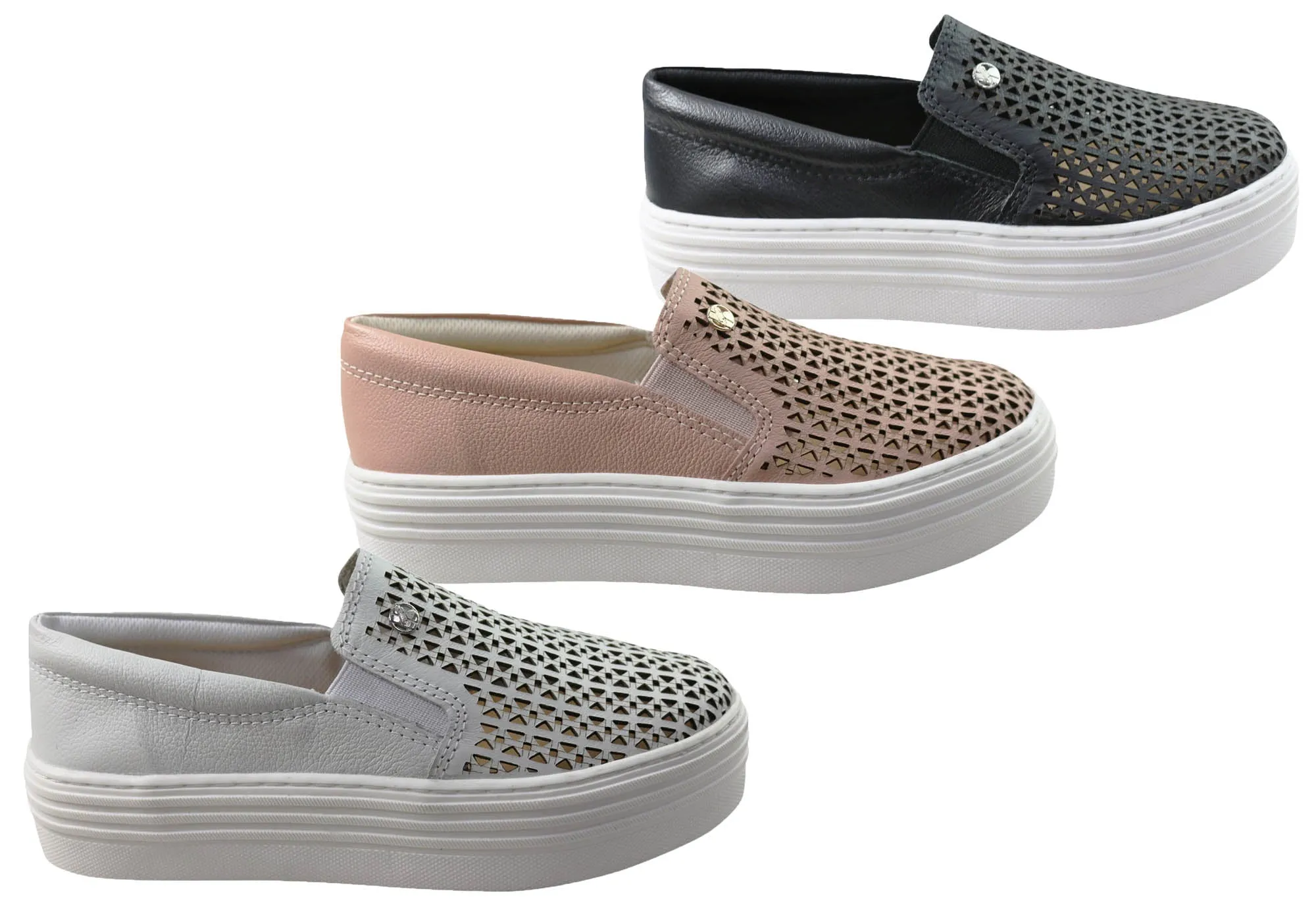 Bottero Opal Damen Comfort Leder Freizeitschuhe Hergestellt in Brasilien Bottero Schuhe