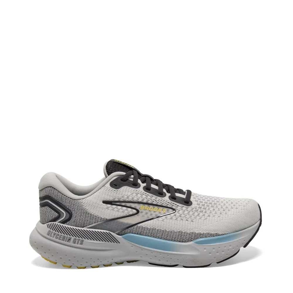 Brooks Herren Glycerin GTS 21 Sneaker in Kokosnuss/Geschmiedetes Eisen/Gelb